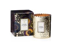 LUXUSNÍ SVÍČKA, SCALLOPED EDGE GLASS CANDLE BOXED 6,2 oz, Crane Flower