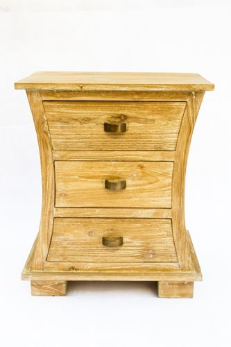 Lupo cabinet from teak, 50x35x60 cm, natur exotic wood