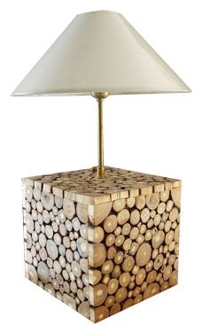 Lampa SOLI z teaku, 21x21x21cm,  přírodní teakové dřevo