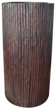 Wooden vase, 22x22x44cm, exotic wood