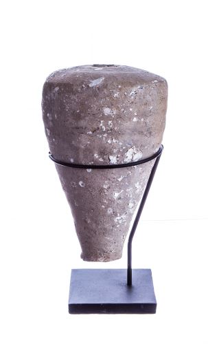 Starožitná kamenná nádoba,šedá, kámen, v. 26cm