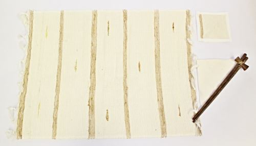 Prostírání pro 1 osobu, bambusové hůlky béžová-přírodní vlákno, 58x35cm