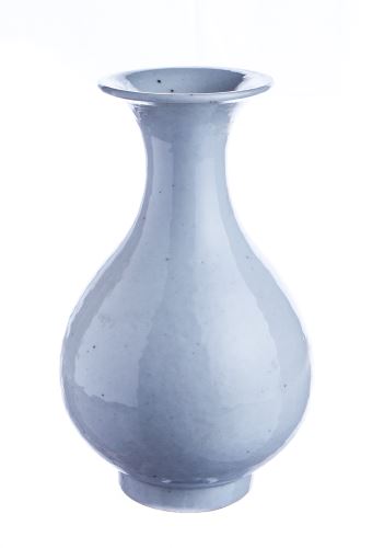 Váza Kendi bílá, 7x7x21cm,  keramika