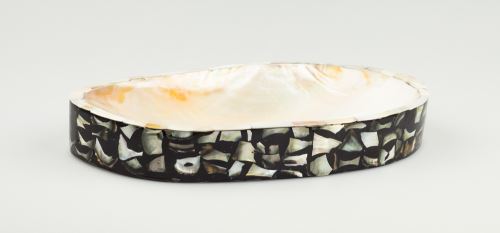 Bowl of monter of pearl and resin