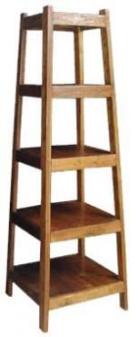 High teak shelf rack, 60x58x185 cm, brown teak wood