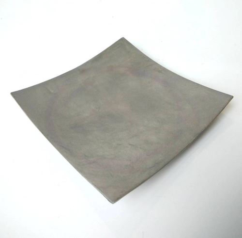 Perleťový tácek, šedý, 13x13 cm