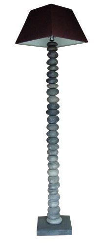 High lamp made of stones, 35x35x150cm