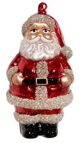 Christmas ornament Santa, glass