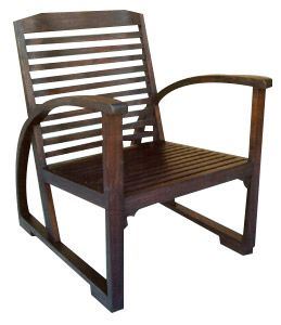 Retro armchair made of exotic wood, 80x80x85 cm, exotic wood