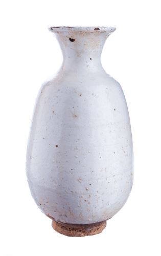 Vase Gemuk, white ceramics