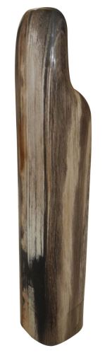 A column of petrified wood on a pedestal, 9x8x35cm,  multicolour petrified wood