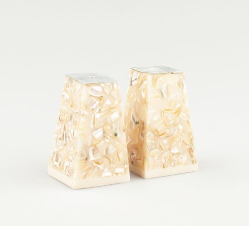 Salt and pepper shakers from monther of pearl