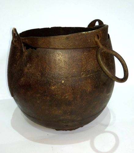 Water container, 28x26x45cm, brown metal
