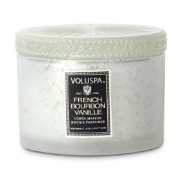 LUXURY CANDLE,  CORTA MAISON CANDLE WITH LID 11 oz, French Bourbon Vanille