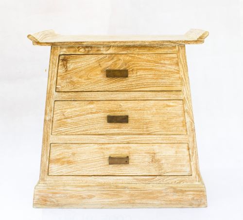 Sogun cabinet from teak, 63x35x61 cm, natur teak wood